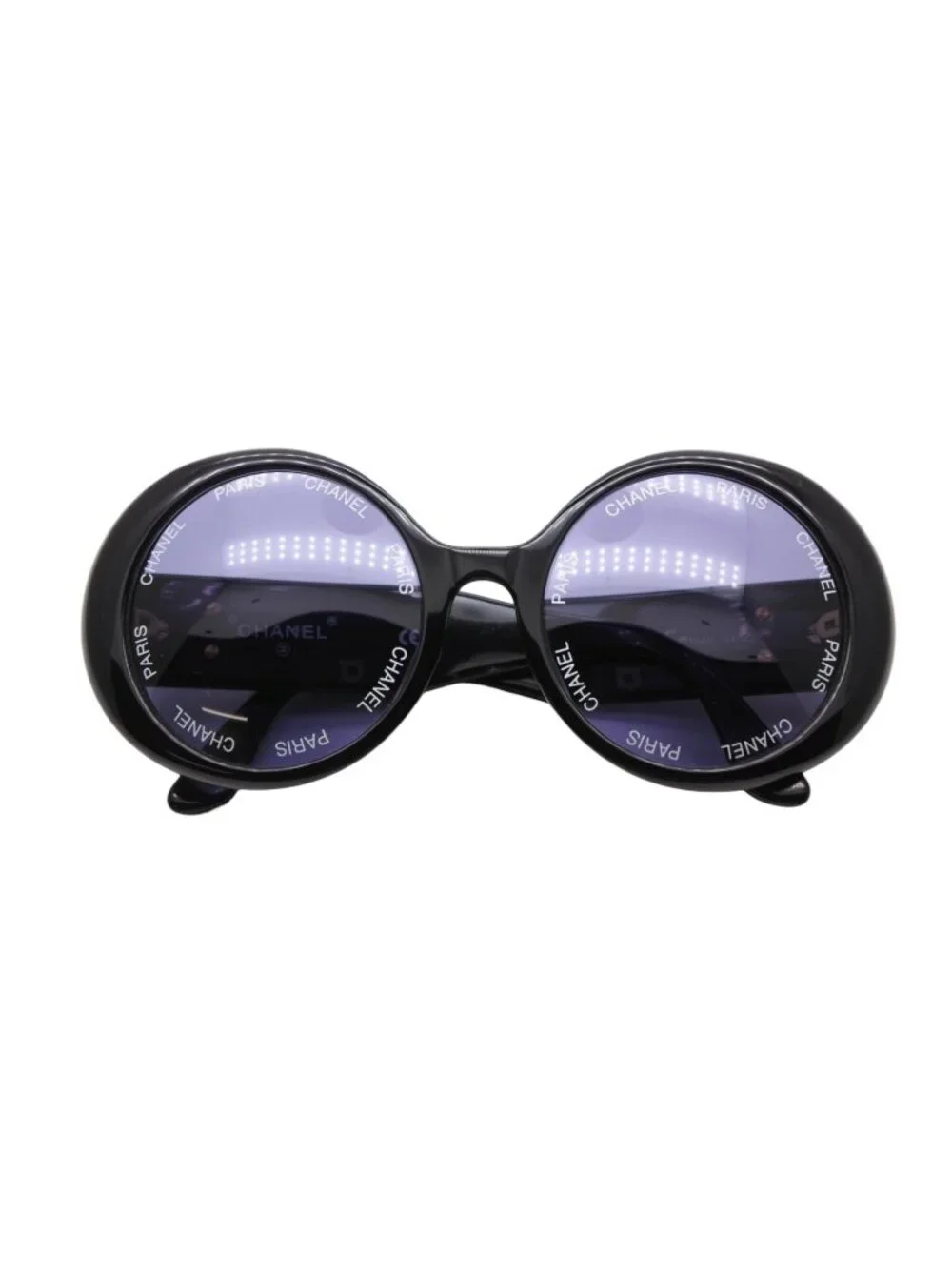 Chanel Paris Sunglasses Eyewear CC Logo Black Vintage